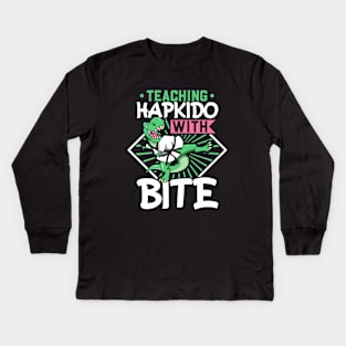 Hapkido with bite - Hapkido trainer Kids Long Sleeve T-Shirt